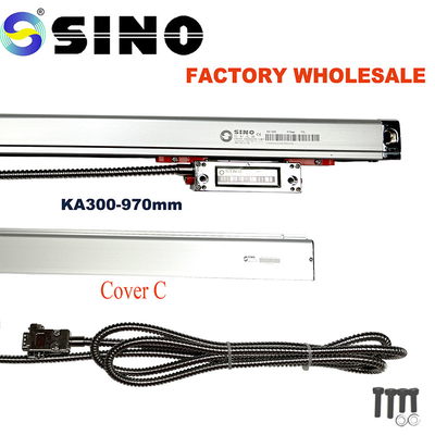 SINO Glass Linear Scale KA300-970mm Test Machine Sistem Pembacaan Digital Untuk Mill Boring CNC
