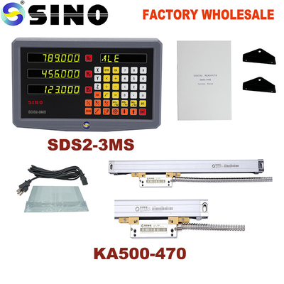 SDS2-3MS SINO Digital Readout System IP64 3 Axis Measuring Machine Untuk Milling Lathe Boring