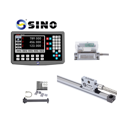 SINO SDS6-3VA 3-Axis Milling Lathe Grinder Dengan Digital Reading SiNO RS422 DRO Linear Scale Optical Encoder