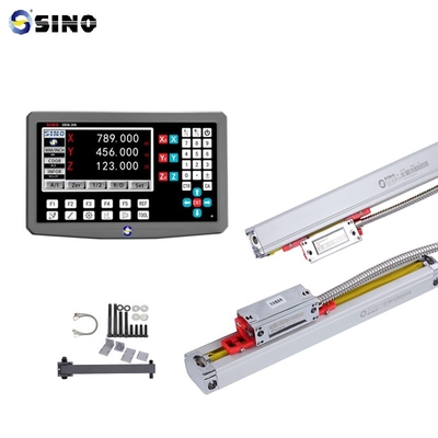 SDS6-3VA 3-Axis Digital Reading SINO Instrumen Pengukuran Presisi Tinggi RS422 1um/5um Skala Kaca Linear