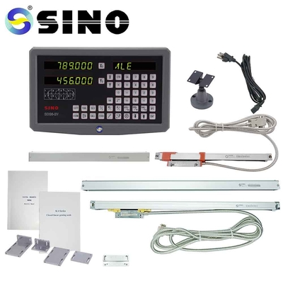 2 Sumbu Logam Mesin Bubut Mini DRO Kit 50-60Hz Dengan Encoder Linier