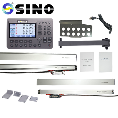 200mm Kaca Skala Linear Encoder Untuk Mesin Bubut Membosankan TTL Mengukur Sistem Pembacaan Digital