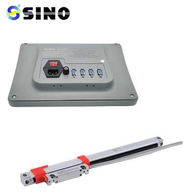 200mm Kaca Skala Linear Encoder Untuk Mesin Bubut Membosankan TTL Mengukur Sistem Pembacaan Digital