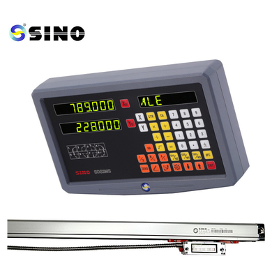 2 Axis SINO Digital Readout System DRO SDS2MS Glass Linear Scale Untuk Mesin Bubut