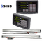 SINO SDS6-3V Pembacaan Digital DRO 3 Axis 1um Glass Linear Scale Meter Mesin Bubut