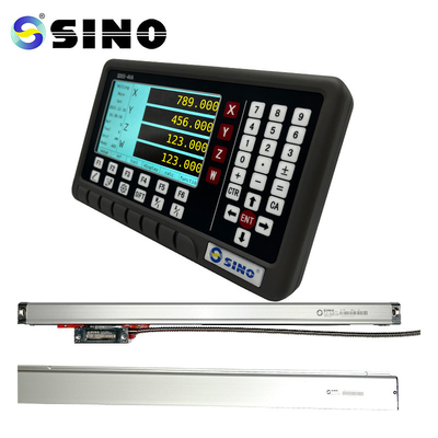 DRO SINO SDS5-4VA Bubut Sistem Penghitung Pembacaan Digital 4 Axis Glass Linear Scale