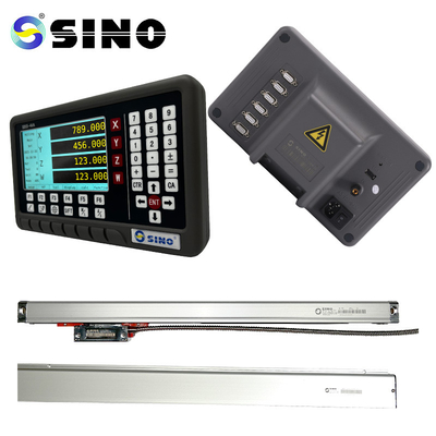 Pembacaan Umum Metal Sino SDS5-4VA Digital Display Meter Dengan DRO Screen LCD Empat Poros