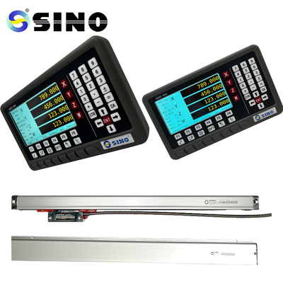 Skala linier kaca abu-abu dengan empat sumbu DRO SINO SDS5-4VA Sistem hitung digital