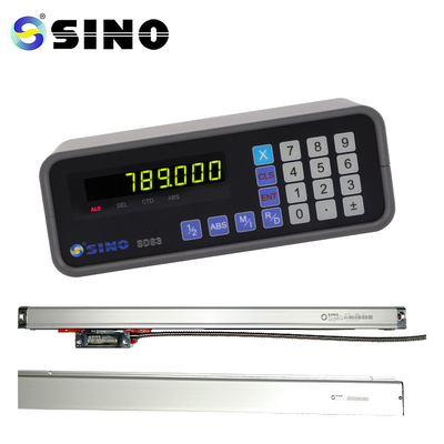 SINO SDS6-2V Kit DRO Skala Magnetik Mesin Penggilingan Encoder Optik Linier Kaca 3 Sumbu