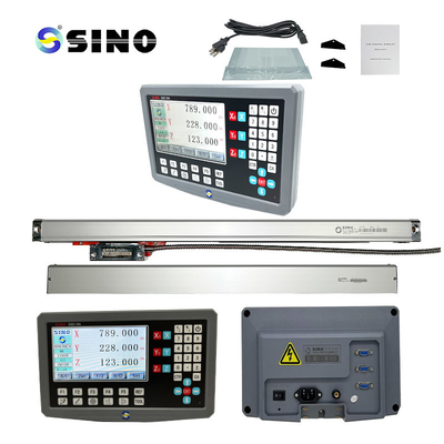 3 Axis Milling Lathe Dengan LCD DRO Skala Linear Optical Encoder SDS2-3VA