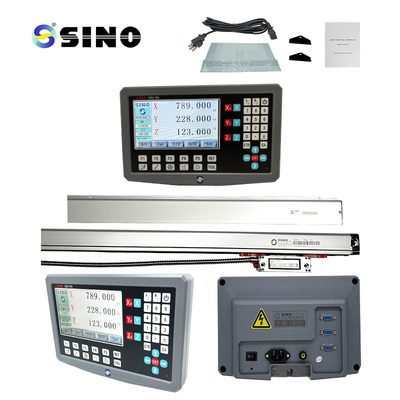 3 Axis Milling Lathe Dengan LCD DRO Skala Linear Optical Encoder SDS2-3VA