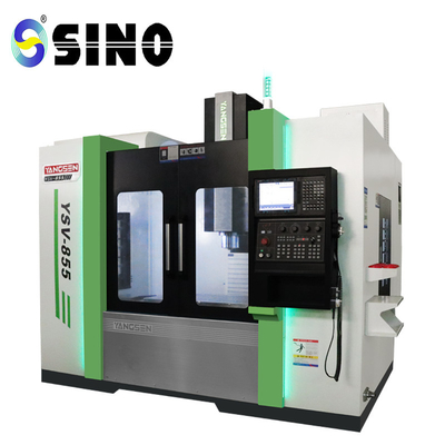 SINO YSV 855 3 Axis Cnc Milling Machine Pengeboran Pemotong Pusat Mesin Vertikal Presisi Tinggi