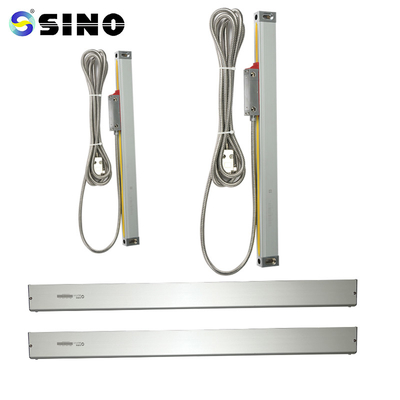 Optical Linear Scale Encoder 5um 120mm Panjang Perjalanan Untuk Mesin Bubut Sistem Pembacaan Digital 2 Axis