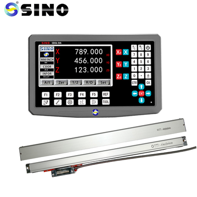 SINO SDS6-3VA DRO 3 Axis Digital Reading System Dro Skala Linear Digital Optik Presisi Tinggi