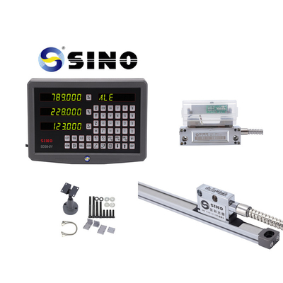 SINO SDS6-3V Glass Linear Scale Meter Mesin Lathe Digital Reading DRO 3 Axis 1um