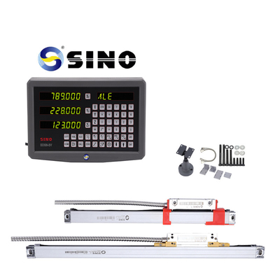 SINO 3 Axis SDS6-3VA DRO TTL Display Dengan Skala Enkoder Linear A Series Of KA Untuk Mesin Pengeboran CNC Milling