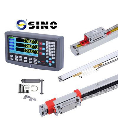 Koleksi Alat Pengukuran Taper Dengan SINO SDS2-3VA 3 Axis DRO Digital Readout System Dan KA300 Glass Linear Ruler