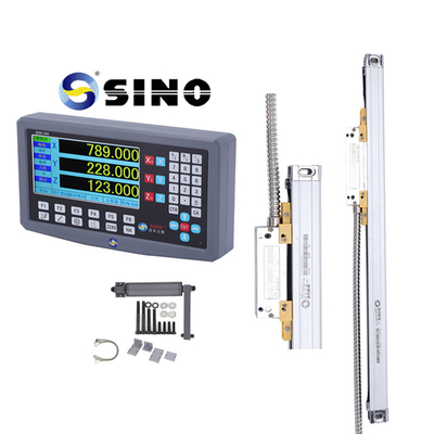 Gray 240V Tiga sumbu Digital Membaca TTL Input Signal Untuk Mesin Milling Lathe