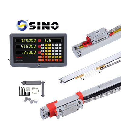 SINO SDS2-3MS Digital Reading Dro Milling Lathe Machine Keakuratan Skala Linear