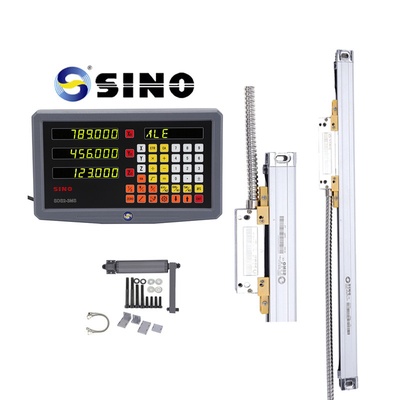 Sistem Membaca Digital SINO SDS2-3MS DRO untuk Mesin Lathe dan Milling dengan Tampilan Nomor 3 Koordinat