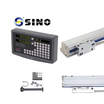 SDS6-2V SINO Dro 2 Axis Digital Readout System kit dengan linear encoder Untuk mesin Lathe Milling