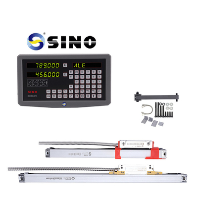 SDS6-2V SINO Dro 2 Axis Digital Readout System kit dengan linear encoder Untuk mesin Lathe Milling