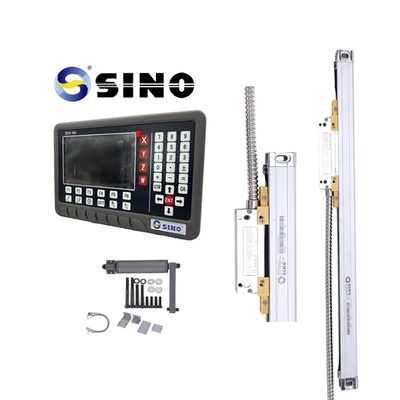 Full Set Glass Linear Scale Encoder Sensor Untuk Milling Lathe Dengan 4 Axis LCD Digital Reading