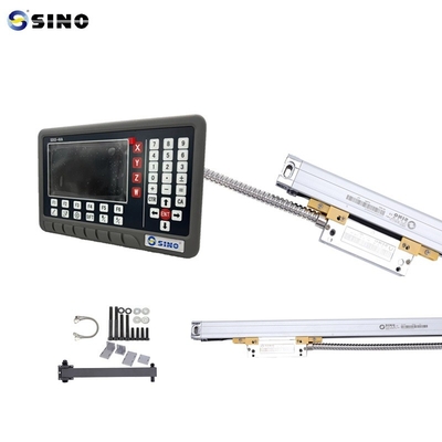 Meter Tampilan Digital Metal Sino SDS5-4VA Dengan Layar LCD Empat Sumbu Pembacaan Umum Untuk Mesin Penggilingan, Pengeboran, Penggilingan, Bubut