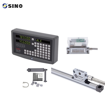 2 Axis Digital Reading SINO SDS6-2V DRO Dengan Metal LED Kits Dua Linear Ruler Untuk Milling Machine