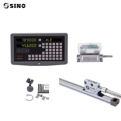 Mesin bubut 0,001mm LED 2 sumbu Digital Membaca DRO Kit