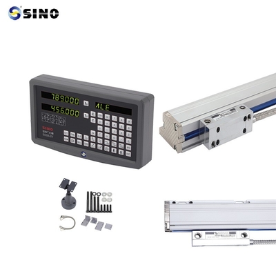Sistem Pembacaan Digital CE SDS6-2V 2 Sumbu SINO Dengan Tampilan LED Encoder Linear Untuk Mesin Bubut Penggilingan