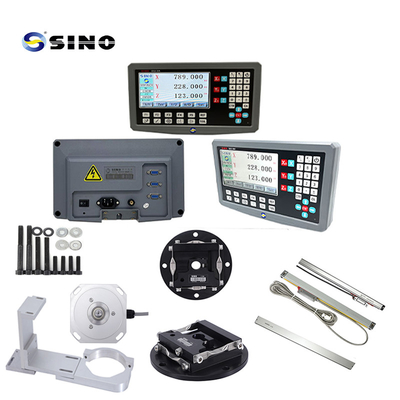 SINO SDS2-3VA Resolusi 0,5um DRO 3 Sumbu Meteran Pembacaan Digital Sinyal RS422 untuk Pabrik Bubut