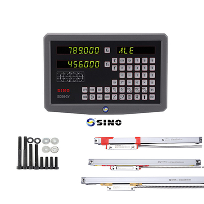 SINO SDS6-2V Digital Reading Metal LED Digital Reading 2 Axis DRO Kits 60Hz Untuk Mesin Penggilingan