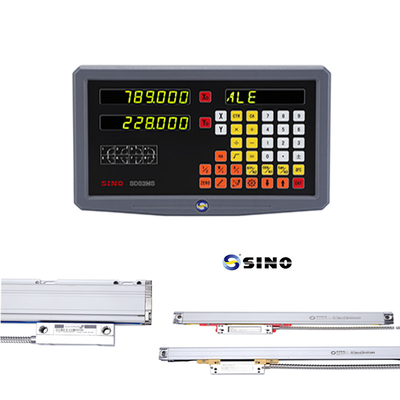 2 Axis SDS2MS SINO Lathe Digital Reading System AC 100-240V Multifungsi Dengan Skala Linear Untuk Lathe Mill