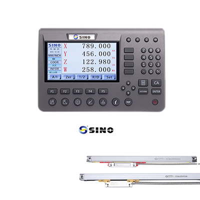 SINO 2 Axis SDS 200 Sistem Membaca Digital Lathe Dengan Linear Encoder Ruler Untuk Mesin Penggiling