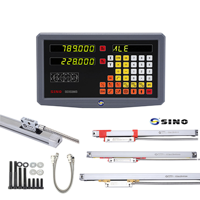 2 Axis SINO SDS2MS DRO Digital Reading With Glass Linear Scale Untuk Mesin Lathe Milling