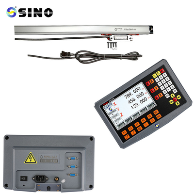 Gray 240V Tiga sumbu Digital Membaca TTL Input Signal Untuk Mesin Milling Lathe