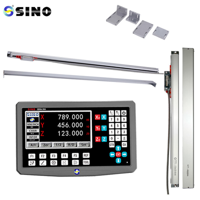 Mesin Bor CNC Lathe SINO 3 Axis Sistem Membaca Digital Dengan Resolusi 5um