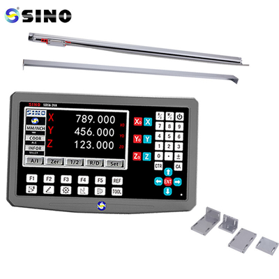 Mesin Bor CNC Lathe SINO 3 Axis Sistem Membaca Digital Dengan Resolusi 5um