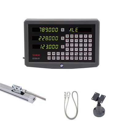 SINO DRO SDS6-3V 3 Axis Digital Readout System Dengan Resolusi 0,005mm TTL Input Linear Encoder Ruler
