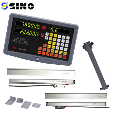 Multifungsi Dengan Skala Linear Untuk Lathe Mill 2 Axis SDS2MS SINO Lathe Digital Readout System AC 100-240V