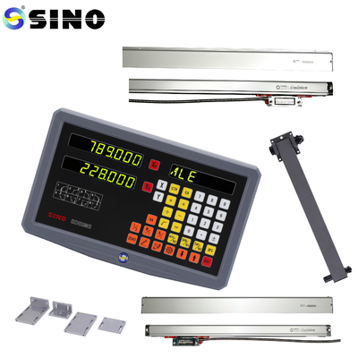 SDS 2MS DRO Kits Glass Linear Scale For Milling Lathe TTL SINO 2 Axis Digita Reading Test Instrument System