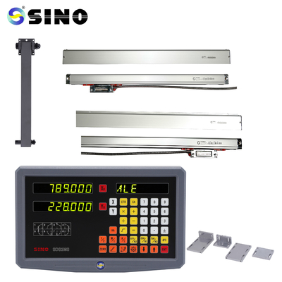 SINO SDS2MS Digital Reading 2 Axes Optical Angle Linear Encoder Panjang 7-102cm Untuk mesin penggilingan