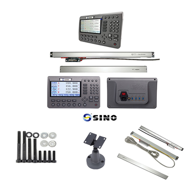 SINO SDS200 Sistem Membaca Digital 4-Axis Dengan Layar LCD Konstruksi Logam tahan lama Dan Enkoder Linear Untuk Mesin Lathe