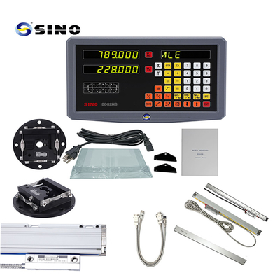 SINO 2-Axis Lathe Digital Readout System SDS2MS AC 100-240V Multifungsi Dengan Skala Linear Untuk Mesin Lathe Dan Milling