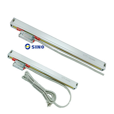 Harga bagus Penggiling Lathe Penggiling DRO Skala Kaca Linear SINO KA600-2000mm Dengan Sensor Encoder Ruler Grating TTL 5um on line