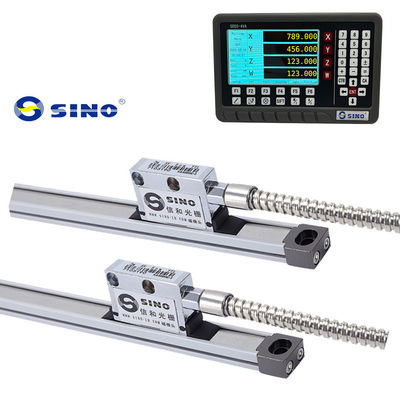 SINO KA800MC Set Encoder Linear Magnetik dengan Digital Readout untuk Mesin Penggilingan Resolusi 5µm 24V
