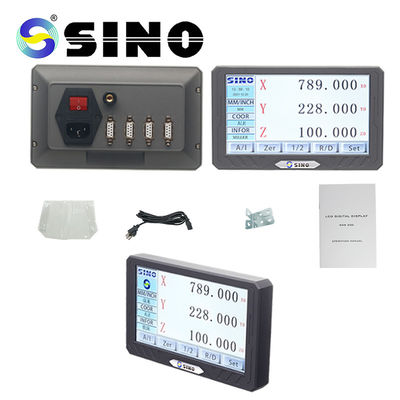 Harga bagus Mesin Penggilingan Layar Sentuh Penuh LCD DRO Resolusi 0,005mm Logam Dua Sumbu Praktis on line