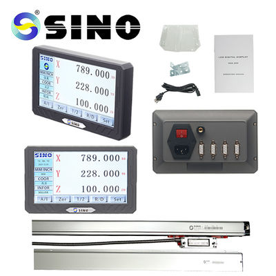 Harga bagus SINO SDS200S 3 Axis LCD Layar Sentuh Penuh Kit Pembacaan Digital DRO Grating Ruler Rotary Encoder on line