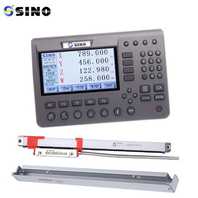 Harga bagus SDS200 DRO SINO 4-Axis Digital Readout System dengan Metal LCD dan Linear Encoder Kit untuk Mesin Milling on line